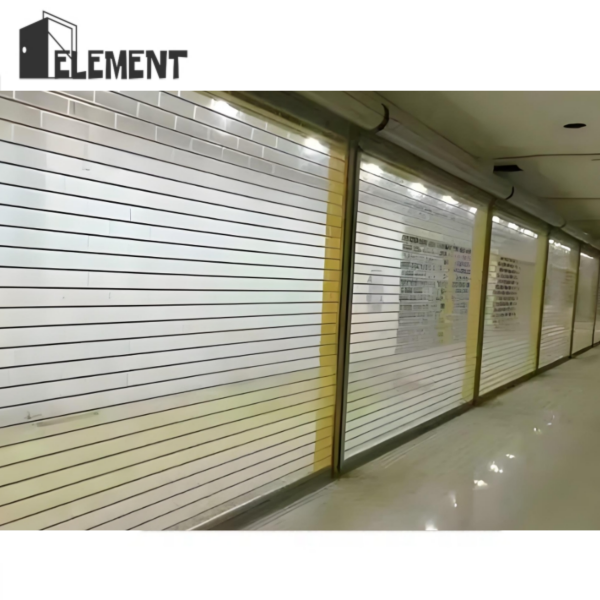 Clear Roller Door Garage